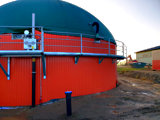 Wartungsteg an Biogasanlage