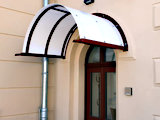 Vordach an Wohnhaus in Zittau